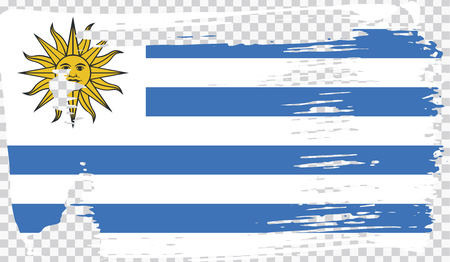 Grounge-styled flag, vector illustrationのイラスト素材