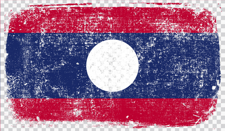 Grounge-styled flag, vector illustrationのイラスト素材