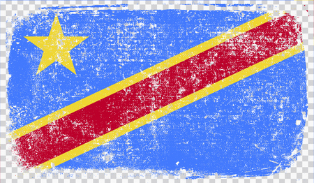 Grounge-styled flag, vector illustrationのイラスト素材