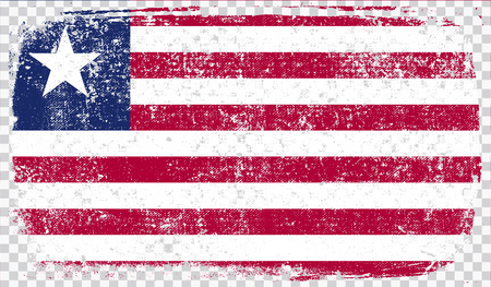 Grounge-styled flag, vector illustrationのイラスト素材
