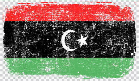 Grounge-styled flag, vector illustrationのイラスト素材