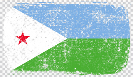 Grounge-styled flag, vector illustrationのイラスト素材