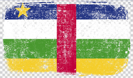 Grounge-styled flag, vector illustrationのイラスト素材