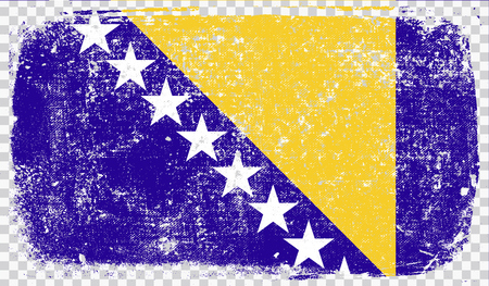 Grounge-styled flag, vector illustrationのイラスト素材