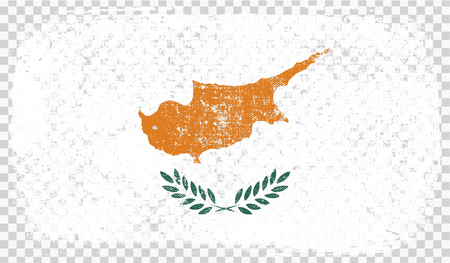 Grounge-styled flag, vector illustrationのイラスト素材