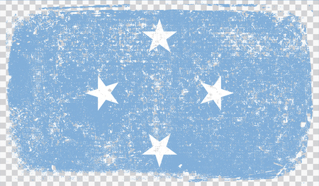 Grounge-styled flag, vector illustrationのイラスト素材