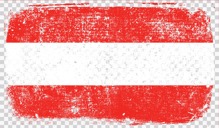 Grounge-styled flag, vector illustrationのイラスト素材