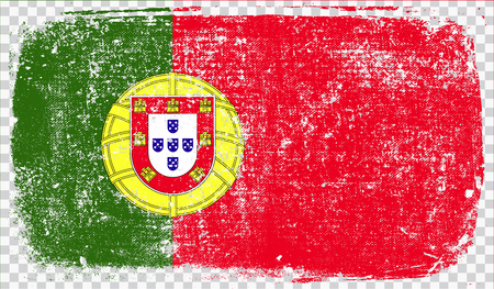 Grounge-styled flag, vector illustrationのイラスト素材