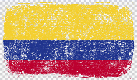 Grounge-styled flag, vector illustrationのイラスト素材