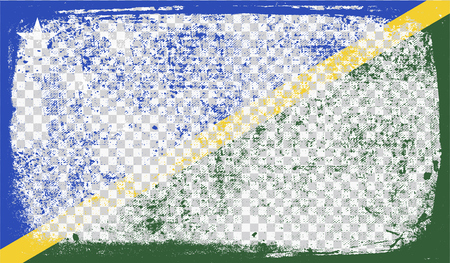 Grounge-styled flag, vector illustrationのイラスト素材