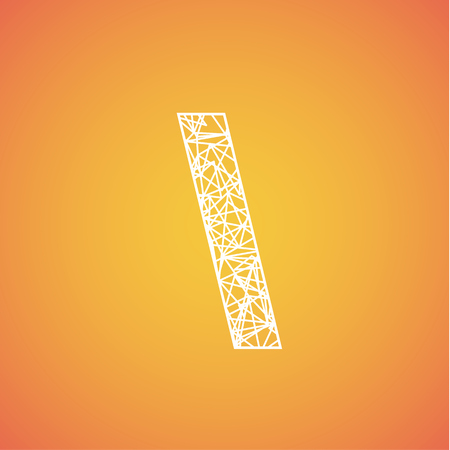 Net font from a typeset, vector fontのイラスト素材