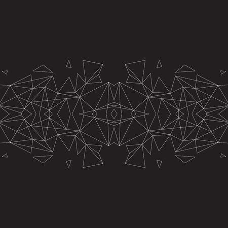 Abstract polygonal colorful background with connected dots and lines, connection structure, futuristic hud background, vector illustrationのイラスト素材