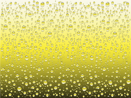 Realistic water drops on a plain glass, vector illustrationのイラスト素材