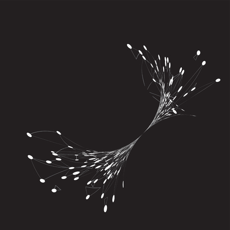 World globe on a black background, vector illustrationのイラスト素材