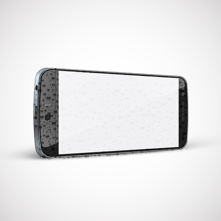 Realistic, high-detailed wet cellphone, vector illustrationのイラスト素材