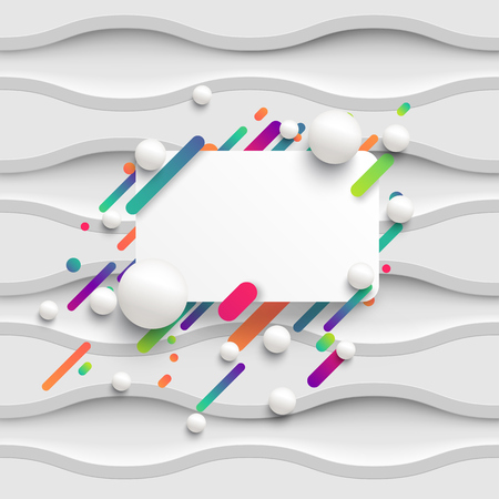 Dynamic and colorful template for advertising, vector illustrationのイラスト素材