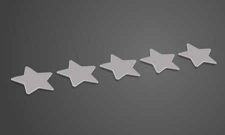 3D star rating or background, vector illustartion