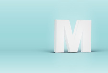High detailed 3D font letter, vector illustrationのイラスト素材