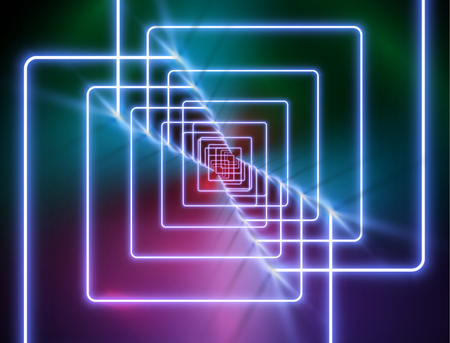High-detailed neon light background, vector illustrationのイラスト素材