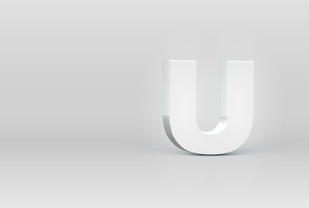 High detailed 3D font character, vector illustrationのイラスト素材