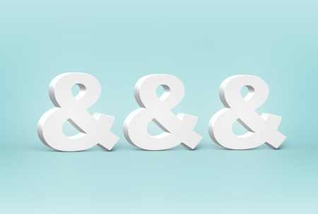 High detailed 3D font characters, vector illustrationのイラスト素材