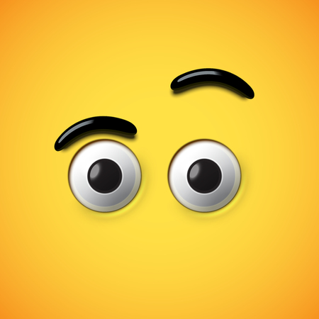 High-detailed emoticon eyes, vector illustrationのイラスト素材