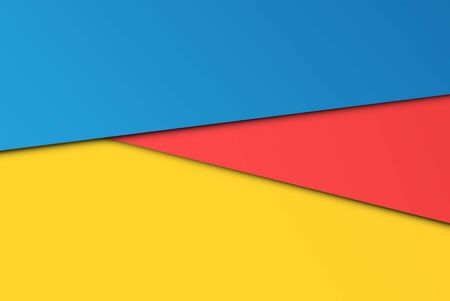 Realistic colorful sheets of papers, vector illustrationのイラスト素材
