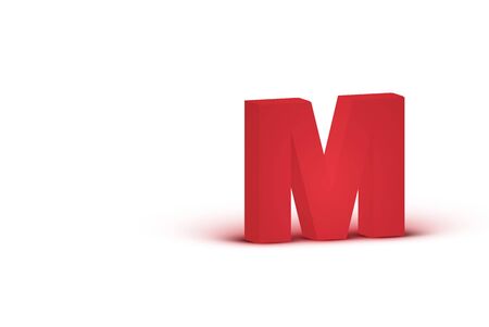 3D red realistic character, vector illustrationのイラスト素材