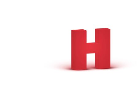 3D red realistic character, vector illustrationのイラスト素材