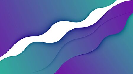 Colorful wavy background, vector illustrationのイラスト素材