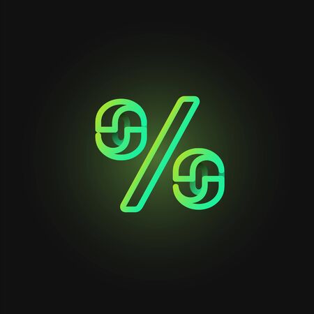 Green paper folded character from a typeset, vector illustrationのイラスト素材