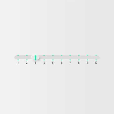 Very high detailed white user interface slider set for websites and mobile apps, vector illustrationのイラスト素材