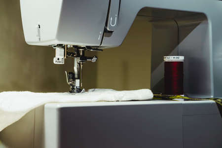 Gray sewing machineの写真素材