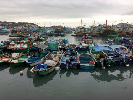 Cheung Chau, or "Long Island" in Cantonese, is an hour ride on the ferry from Central Hong Kong. It's a village packed with both old world charm, and 21st century entrepreneurship.の写真素材