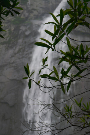 The Daixian Waterfall is unbelievably beautiful... and loud!の写真素材