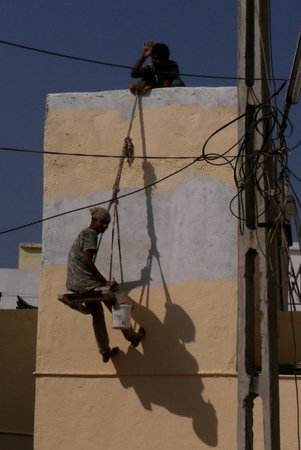 Whatever it takes to get the job done! Delhi, India 2016のeditorial素材