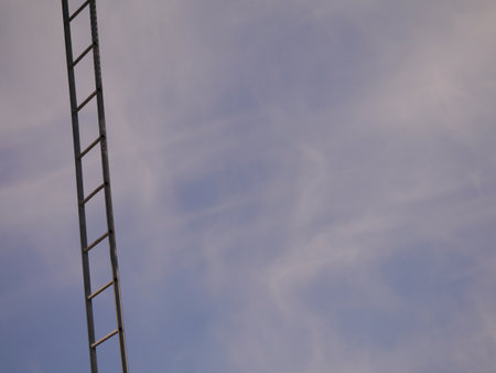 Access to a billboard becomes abstract when isolated. CA, 2013の写真素材