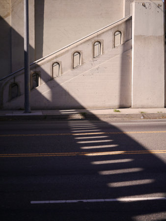 A timeless street scene: modern, but could have been ancient Rome.のeditorial素材