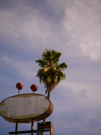 This might be my favorite photo. What was once the Sunset Pacific has been whitewashed for its next owner.のeditorial素材