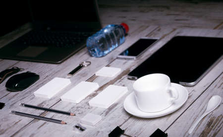 Mockup business template. High resolution. 3D reanderの写真素材