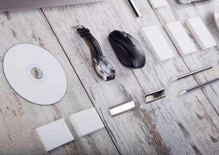 Mockup business template. High resolution. 3D reanderの写真素材