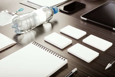 Mockup business template. High resolution. 3D reanderの写真素材