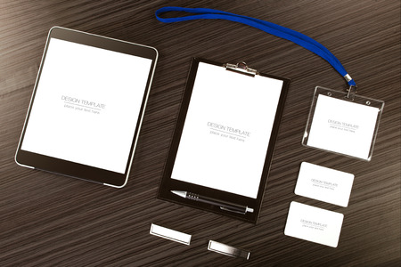 Mockup business template. High resolution. 3D reanderの写真素材