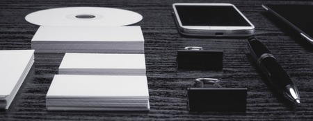 Mockup business template. High resolution. 3D renderの写真素材