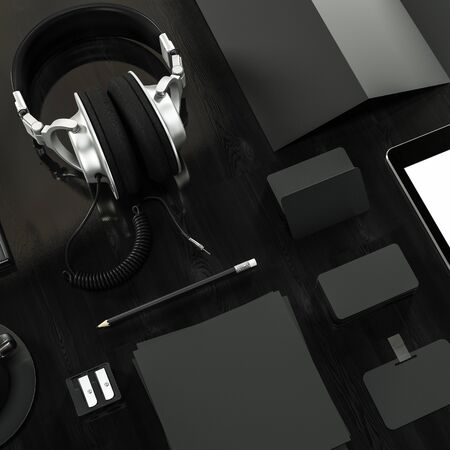Mockup business template. High resolution. 3D render