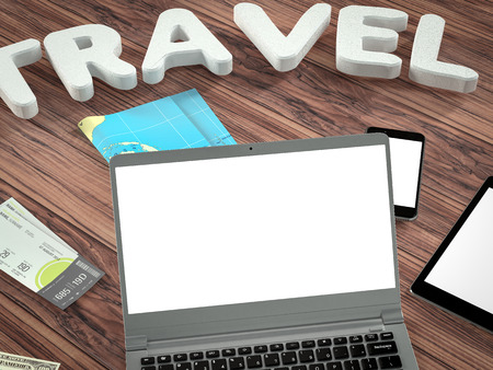 Travelling mockup business template.の写真素材