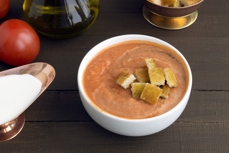 Traditional cold gazpacho soup. Spanish, Mediterranean cuisine.
の写真素材