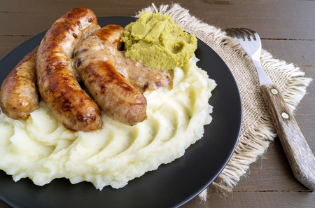 Bangers And Mash. Traditional British Dishes.
の写真素材