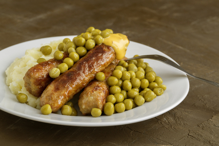Bangers And Mash. Traditional British Dishes.
の写真素材