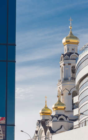 Church in the city centerの写真素材